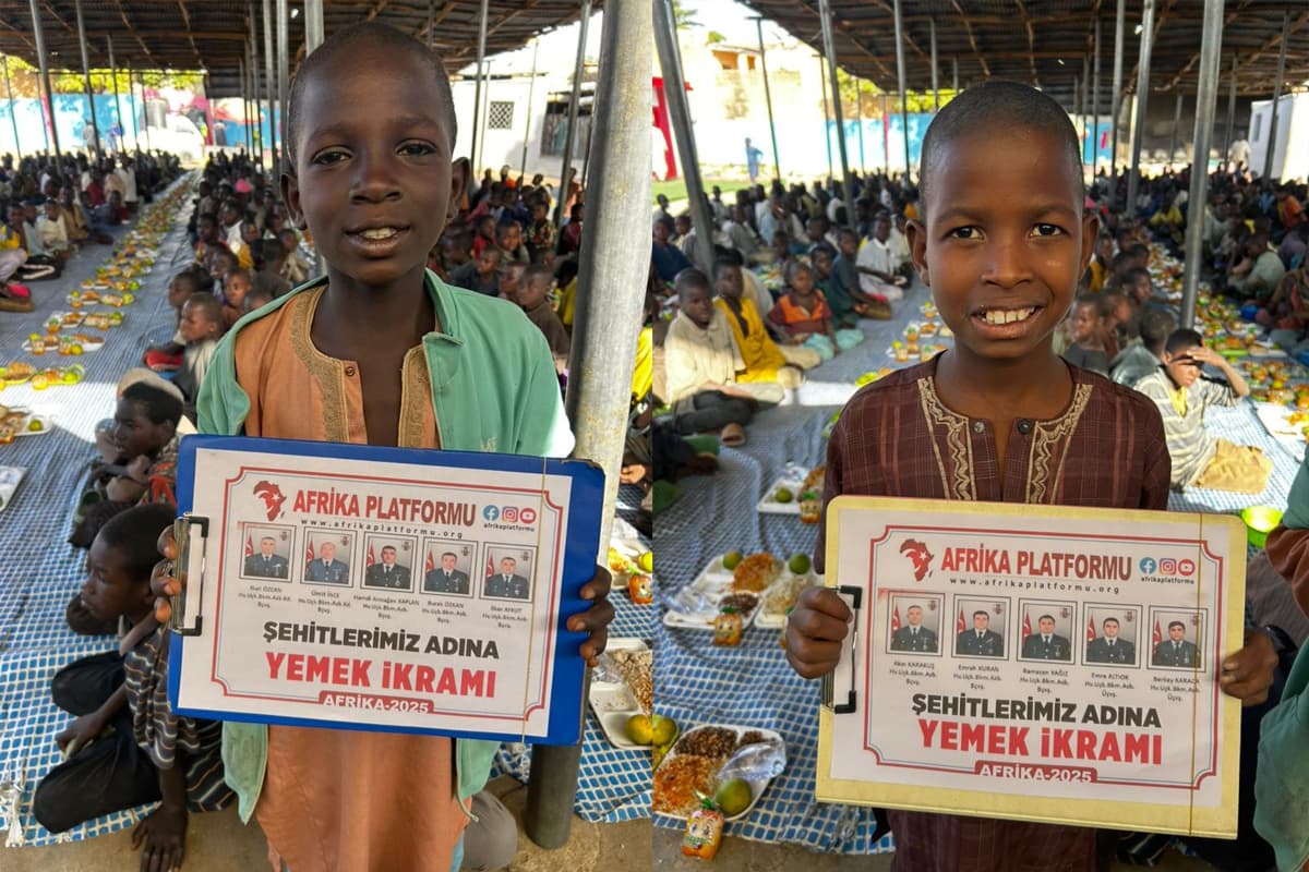 Şehit Askerlerimiz Adına Afrika’da Yemek ve Dua Programı