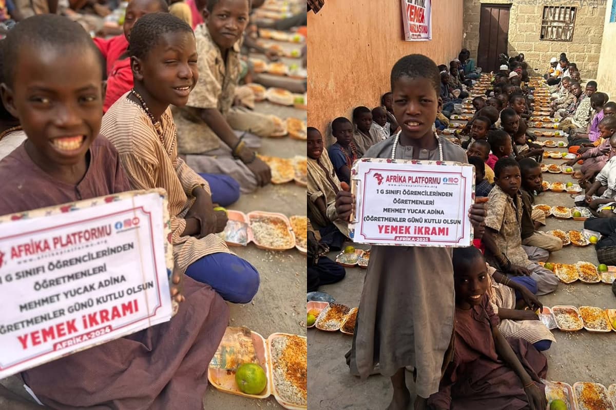 Öğretmenler Günü’nde Afrika’da Yemek Organizasyonu